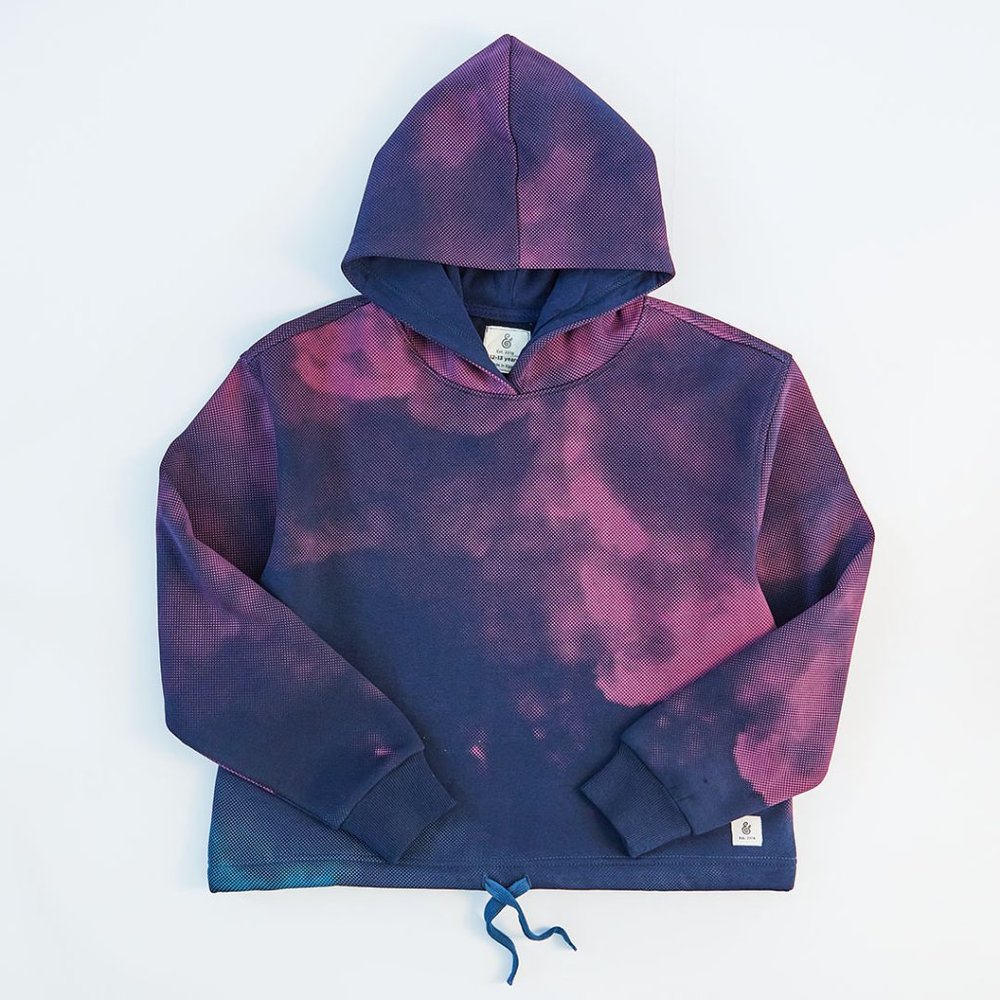 Ombre Obsession Adult Woman Navy/Magenta Hoodie Egyptian Made Applemint & Cocoa